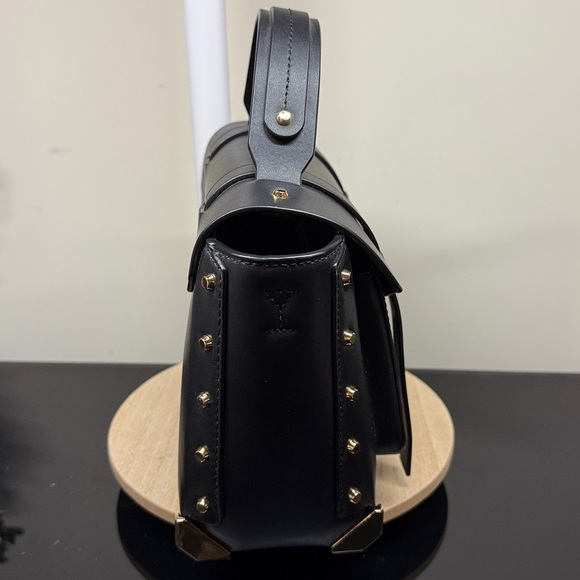 Michael Kors Black Satchel with Gold Accents - Picture 5 of 14